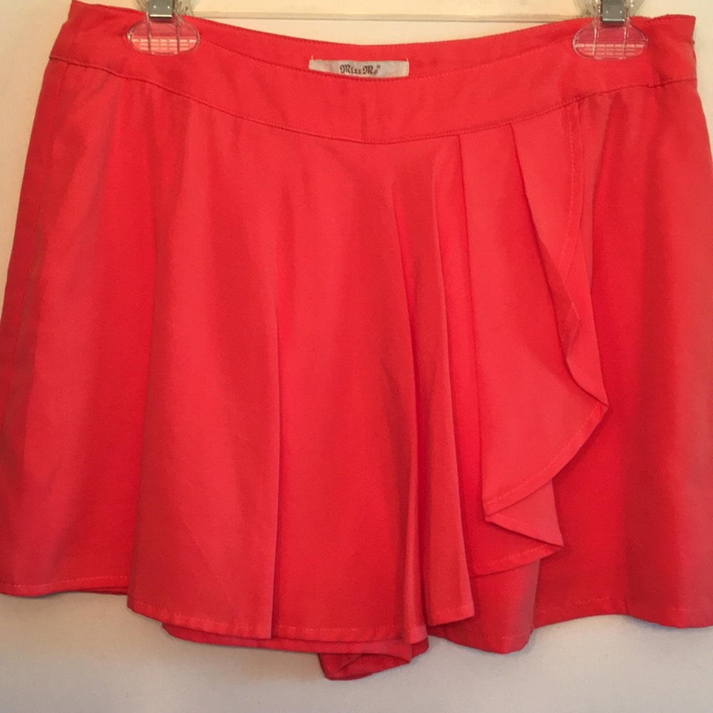 Miss Me Coral Pink Skort